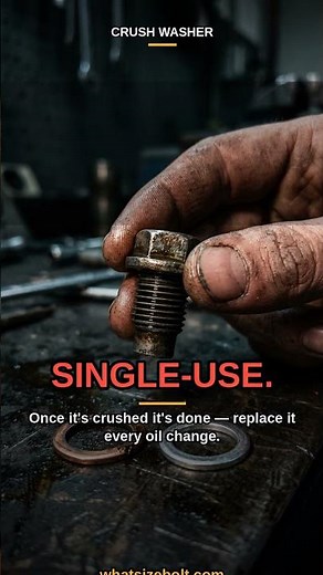 Does Your Car Need a Drain Plug Crush Washer? #Shorts