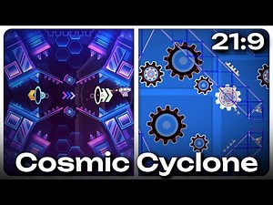 [5K SHOWCASE] "Cosmic Cyclone" (Extreme Demon) + Hitboxes | Geometry Dash