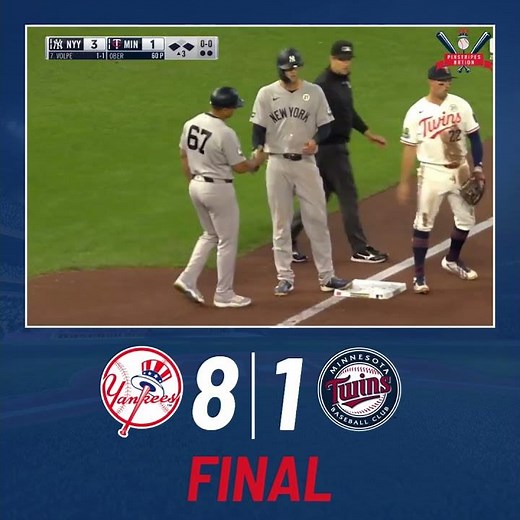 YANKEES DOMINATE THE TWINS! 🔥⚾ | Yankees Win 8-1 & Take the Series | Full Highlights