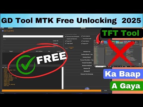 GD Tool MTK! New All Chip IMEI Repair , Unlocking and Mi Account Bypass Free Tool 2025 💯% Working ✅