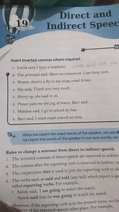 Direct and Indirect SpeecInsert inverted commas where require... | Filo