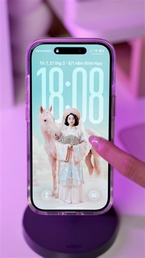 Còn mùng còn TẾT ☺️ hướng dẫn cả nhà làm hình nền điện thoại cho năm Bính Ngọ xịn xò như chụp tại studio luôn nha #AI #GeminiAI #iphone #android | Mei Mei