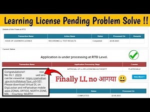 Learning License Pending Problem Solve 2025 | learning license scrutiny pending | DL pending issue /