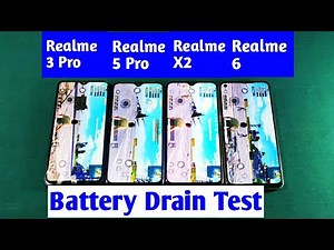 Realme 6 Vs Realme 5 Pro Vs Realme 3 Pro Vs Realme X2 | Battery Drain Test