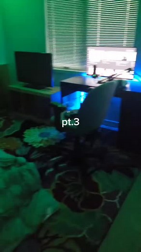 pt.3 i got led lights for the room#fyp #fypシ #gaming #gamingsetup #makeover