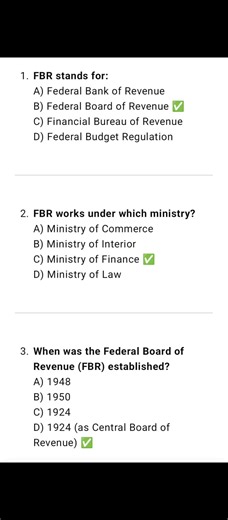 Top 10 repeated mcqs in FBR test #fyp @Rafay zai afay40117 #creatorsearchinsights #baloch_education_hub #grow #growmyaccount #virallllllllllllll #gk #trendingsong #notes #creatorsearchinsights @Sid Mr. Rapper🔥 @Ali_Hyderabadi ❤️ @yasirdanish0 @Hajjab__Girl @PTI OFFICIAL @Hajjab__Girl @Ard Al Musk