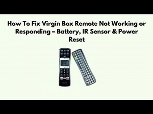 How To Fix Virgin Box Remote Not Working or Responding – Battery, IR Sensor & Power Reset