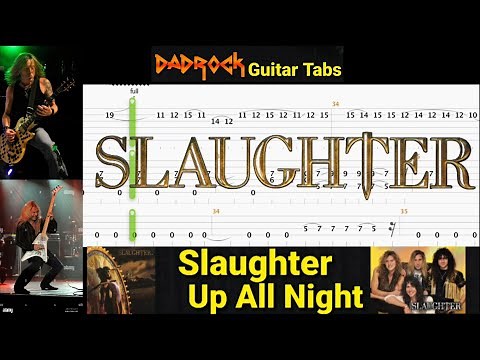 Up All Night - Slaughter - Guitar + Bass TABS Lesson