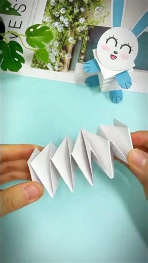 make a unique paper rabbit for kids🐇❤️