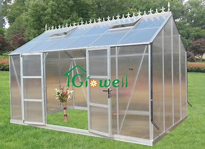 [Hot Item] Growell Premium Titan Greenhouse Side Wall Entry with Hinged Door