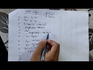 DDA Line Drawing ALGORITHM | Computer graphics