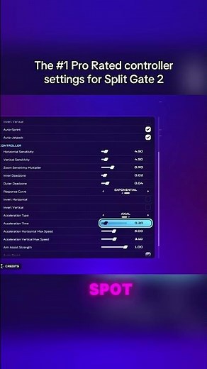 Best controller setting for SplitGate 2 #shorts