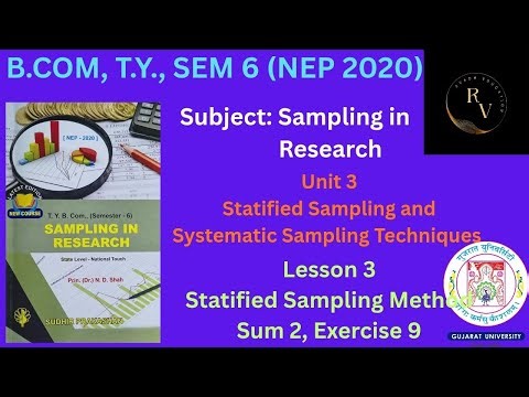 #3 Bcom TY Sem 6 NEP 2020 Sampling in Research /Stratified Sampling & Systematic Sampling Techniques