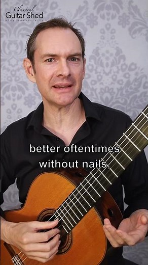 Nails or No Nails: The Beauty of Classical Guitar Sound #shorts #classicalguitarshed #guitarlessons