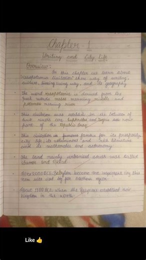notes of writing and city life class 11th