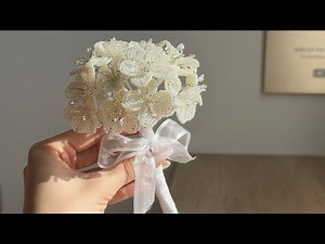 Elegant Mini Beaded Wedding Bouquet | French Beaded Flower Tutorial