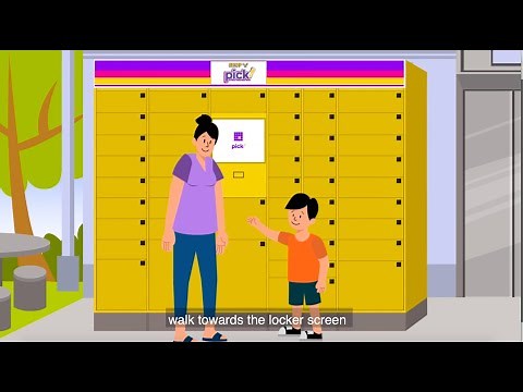 Parcel Collection at Pick lockers in HDB blocks or Community Clubs