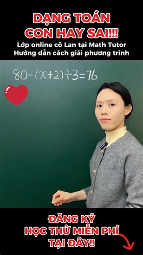 🎁 10 NĂM KINH NGHIỆM ĐỨNG LỚP, CÔ LAN MATH TUTOR MỞ 100 SLOT HỌC THỬ CHO CON LỚP 2-8 🎁 Cô Lan tặng ngay 5 triệu học phí khi mẹ đăng kí sớm tại >> https://link.mathtutor.vn/at32_math_htmp 📣 Tốt nghiệp xuất sắc Đại học Sư Phạm Hà Nội và RẤT NGHIÊM KHẮC - Ba mẹ không cần lo về chất lượng chuyên môn 📣 Với kinh nghiệm đứng lớp 10 năm, cô Hồng Lan nắm chắc cách truyền tải môn Toán sao cho con hiểu sâu, hiểu kỹ. 📣 Từ lớp 2 đến lớp 8, cô đảm bảo con đỗ trường chuyên, lớp chọn sau khóa học! 📣 Chỉ 1