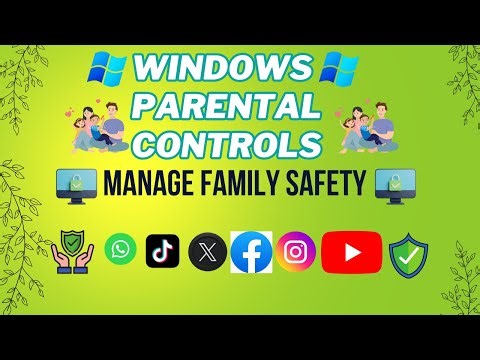 👨‍👩‍👧‍👦 Windows Parental Controls: Create and Manage Kids' Accounts with Ease!