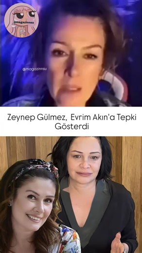 Magazin Dünyası 🧚‍♀️ on Instagram: "Zeynep Gülmez, Asena Keskinci'yi Yalanlayan Eski Rol Arkadaşı Evrim Akın'a Tepki Gösterdi ✨ Evrim Akın cephesinde sular durulmuyor! ✨ Asena Keskinci’nin iddiaları sonrası gözyaşları içerisinde açıklama yapan Evrim Akın, “Algı operasyonu sinirimizi bozdu. Oturduğum koltuktan kalkamıyorum, ağlamaktan bitap oldum.” diyerek yaşadığı zor süreci anlatmıştı. Bu kez bir diğer eski rol arkadaşı Zeynep Gülmez, Evrim Akın’ın açıklamasına canlı yayında yorum yaptı. Taraf