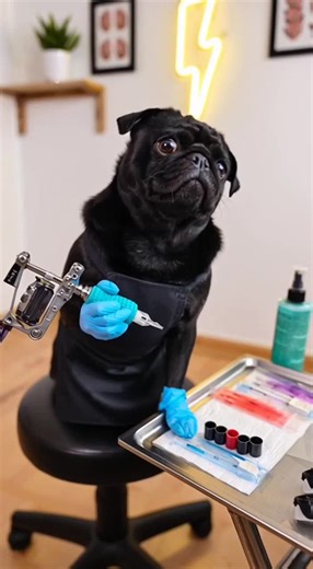 #tattoo #pug #sora2 #puppy #pugslife