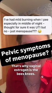 Genitourinary syndrome of menopause. Can sometimes feel like a UTI. Vaginal estrogen helps GSM and UTIs. The more you know. | You Are Not Broken