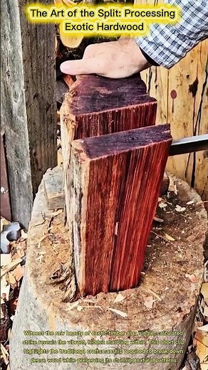 The Art of the Split: Processing Exotic Hardwood