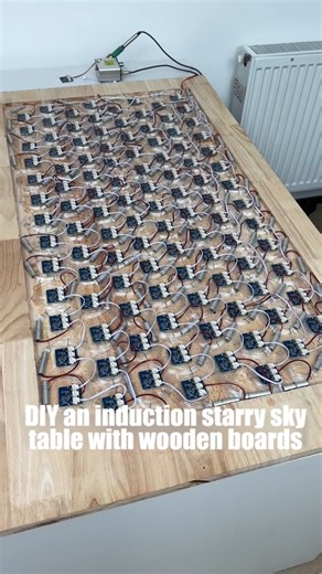 DIY an induction starry sky table with wooden boards www.utsource.net | Utsource