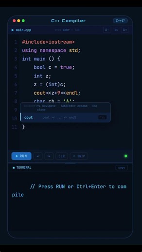 C++ Practice Q17 | Type Casting #shorts