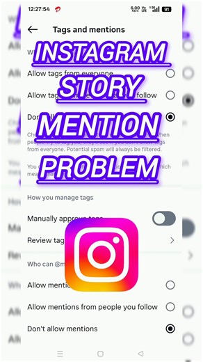 Instagram Story Mention Not Working| 2026🦎#shorts