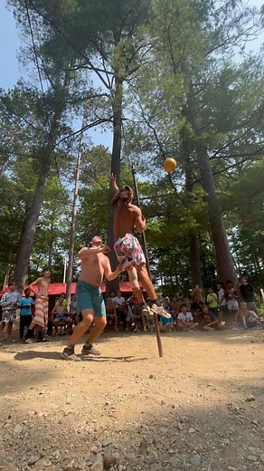 After ten years of tetherball battles between James and Hector, the crown finally changed hands — and we got it on film. And in true Kawanhee spirit, the rivalry ended with a hug. #tetherball #campkawanhee #summercamp | Camp Kawanhee for Boys