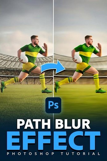 How to use path blur to add motion in Photoshop