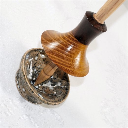 Tibetan Support Spindle With an Oaken Shaft and Walnut Burl & Old Red Mulberry Whorl 41g - Etsy Canada