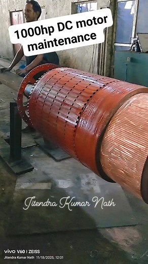 1000 hp DC motor maintenance #reelsviralシ #reelsfbシ #fbreelsvideo #viralreelschallenge #reelschallenge #MotorMaintenance #fbpost #fbyシvideo | Jitendra Kumar Nath