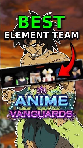 Best META Elemental Tower Team In AV | Best Unbound Team In Anime Vanguards #animevanguards #roblox