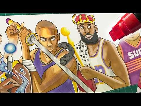Drawing BEST NBA Nicknames In Each Position! 🐍🪄