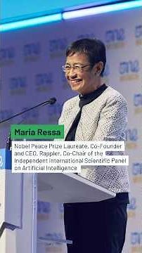 Nobel Peace Prize Laureate Maria Ressa On AI Dangers