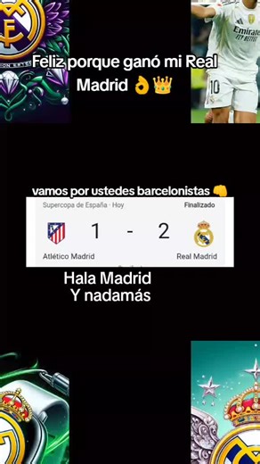¡Feliz porque ganó mi Real Madrid! Resumen del partido