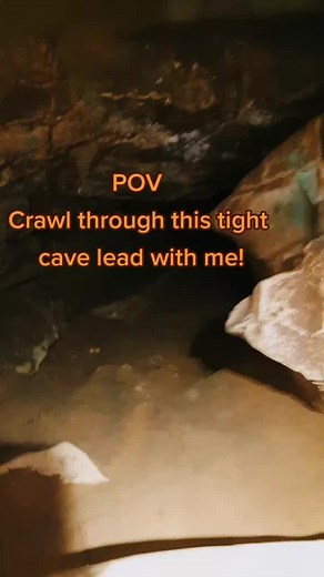 Exploring Tight Cave Passages | POV Spelunking Adventure