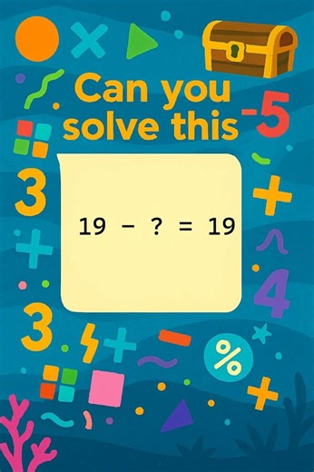 Fun Subtraction Puzzle for Kids! 19 - ? = 19
