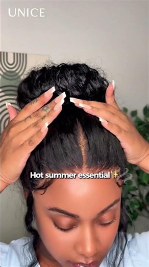 UNice No Leave Out 7x5&HD Lace Water Wave Wig Super Natural Human Hair