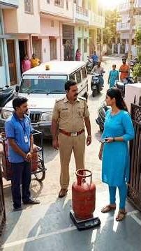 A major gas cylinder scam has been caught 😳 | A girl exposed the truth about the gas agency #GasD...