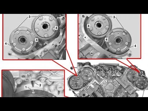 Mercedes-Benz M272 M273 engine timing chain replace/repair