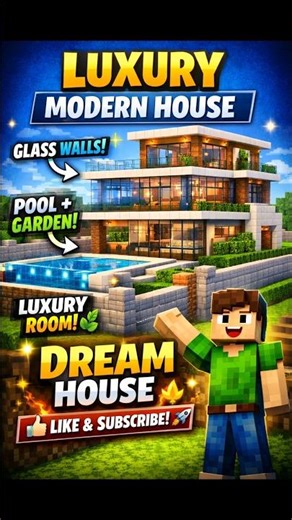 🏠 Minecraft 💫 Luxury Morden House 🏠 #shorts #minecraft #shortsfeed #house #ekday #minecraft ‪@ekday‬