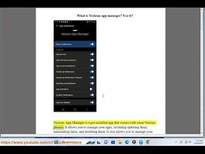 What is Verizon App Manager? Is it necessary? Remove it? Safe?