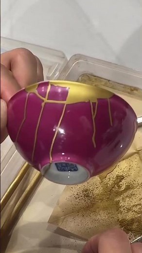 Kintsugi at Home #kintsugi #goldrepair #goldrepair #urushi #Kintsugikit #tsugukit