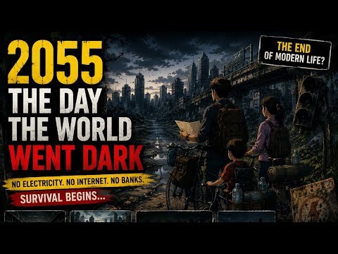 🌍 2055: The Day The World Went Dark|NO POWER! #ghiblistyle #survival #anime
