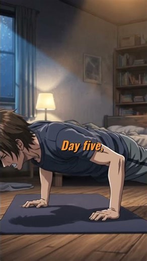 Can 30 days of 100 push ups change your body? 🤔#aianimation #aistory #trendingshorts #viral