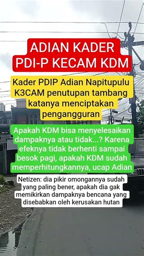 Adian kader PDIP kecam KDM #youtubeshorts #fypシ゚viral #viralvideo #fyp #viralshorts #news