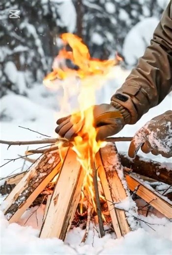 Snow Falling Without End — Solo Winter Camping in a Silent Mountain Forest